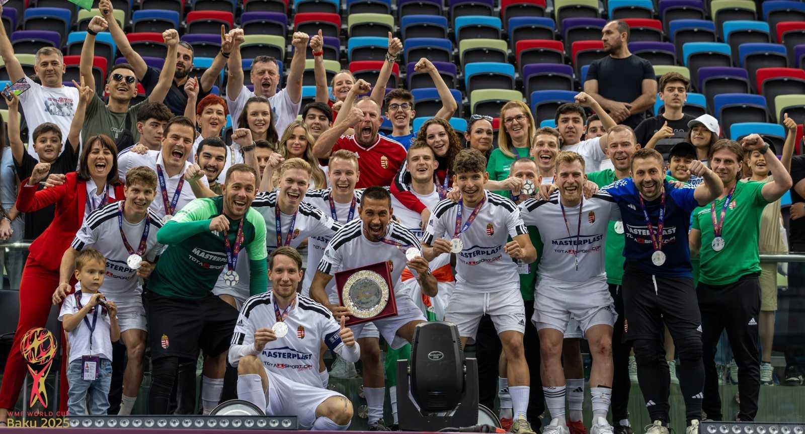 A magyar válogatott ezüst éremmel tér haza Bakuból | Fotó:   Magyar Minifutball Szövetség/Facebook