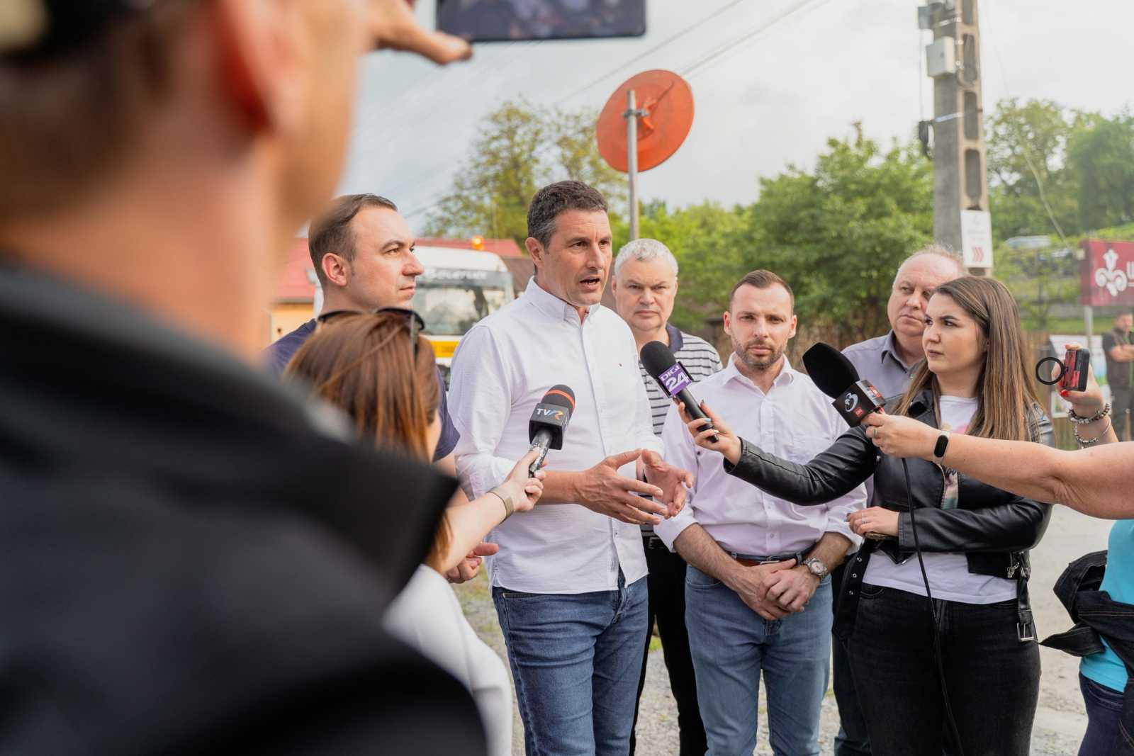 Tánczos Barna a határozattervezetről tájékoztatott Fotó: Tánczos Barna Facebook oldala