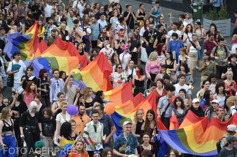 Két évtizede vonul utcára az LGBTQ+ közösség Bukarestben | Fotó: Agerpres/archív felvétel
