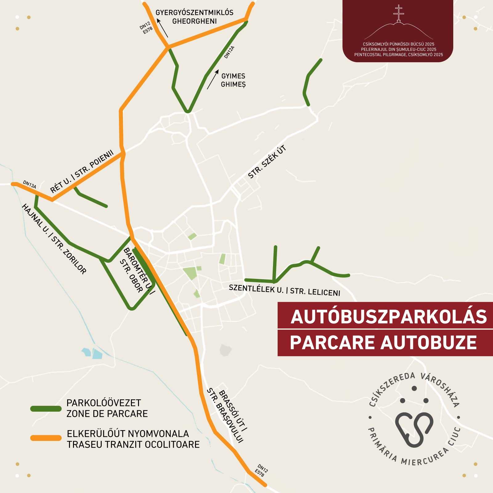 Parkolási zónák | Forrás: Csíkszereda városháza