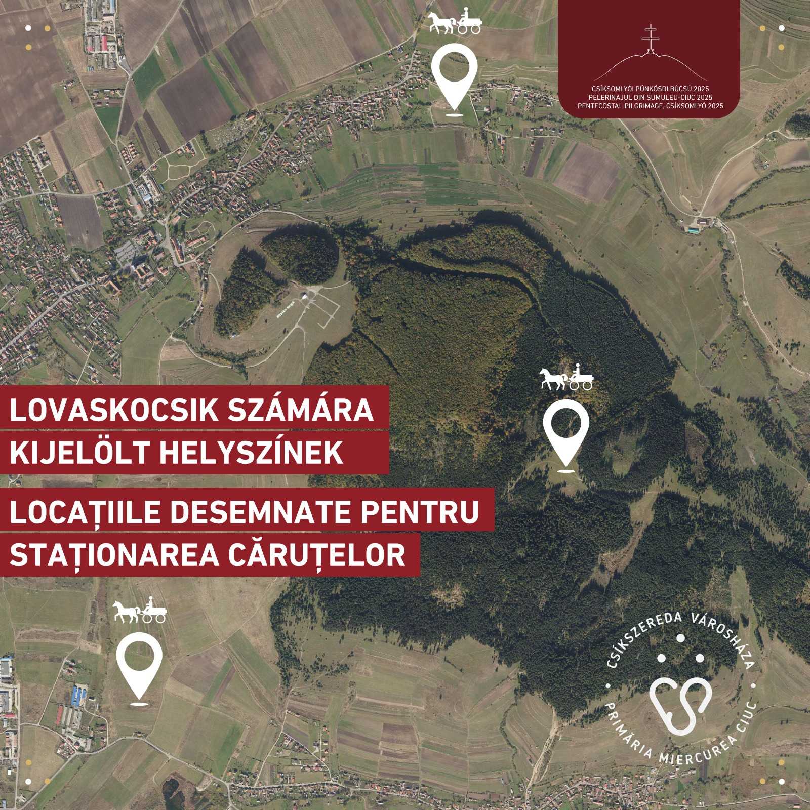 Ezeken a helyeken fogadják a lovaskocsikat | Forrás: Csíkszereda városháza