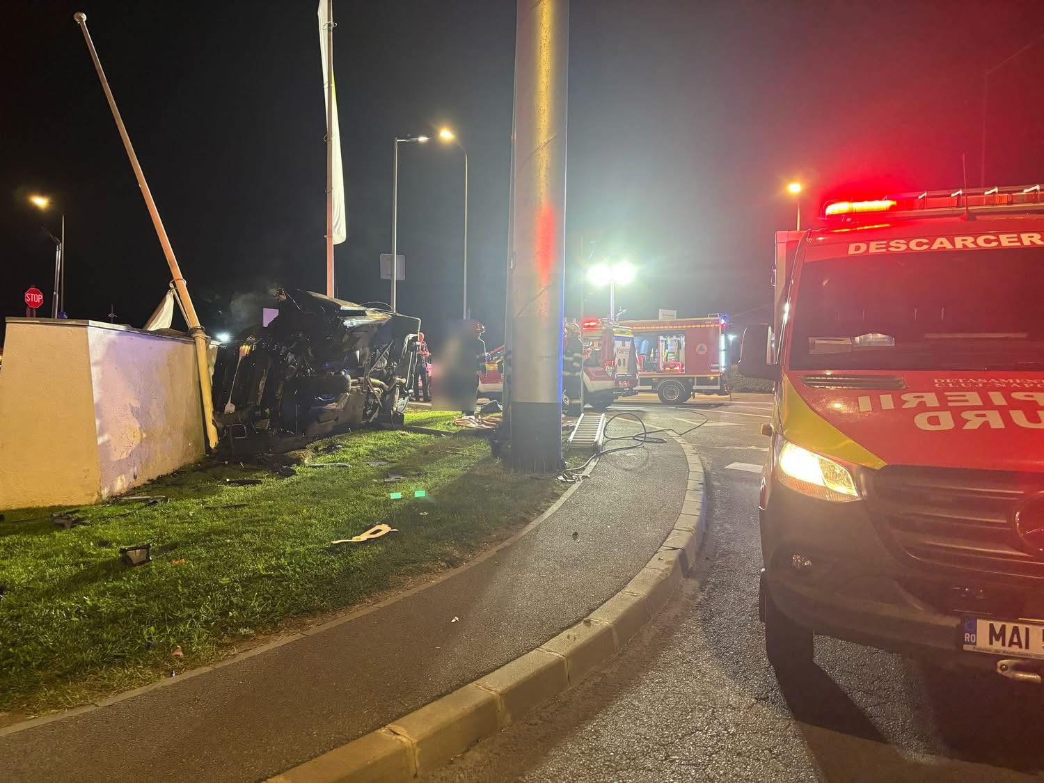 Nem vette figyelembe a körforgalmat. | Fotók forrása: Info Trafic 24