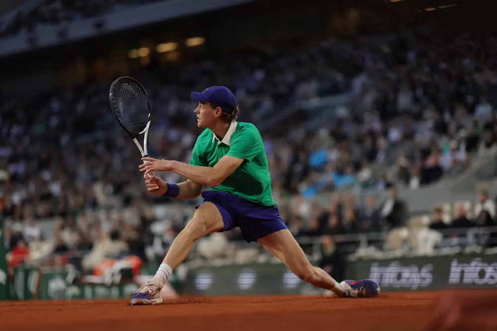 Hosszú ideig Sinnernek állt a zászló a meccs során | Fotó: Roland Garros 