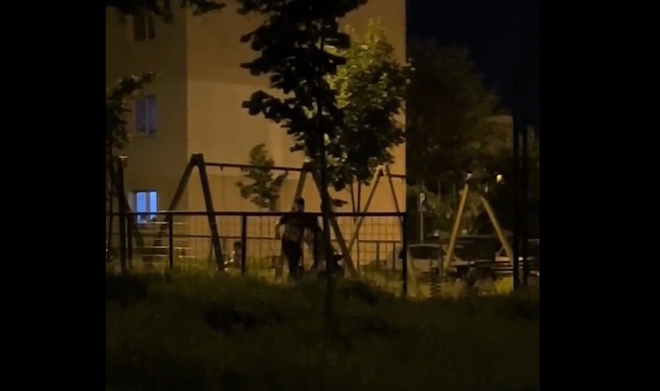 Késő este a játszótéren történt az eset | Fotó: képernyőmentés