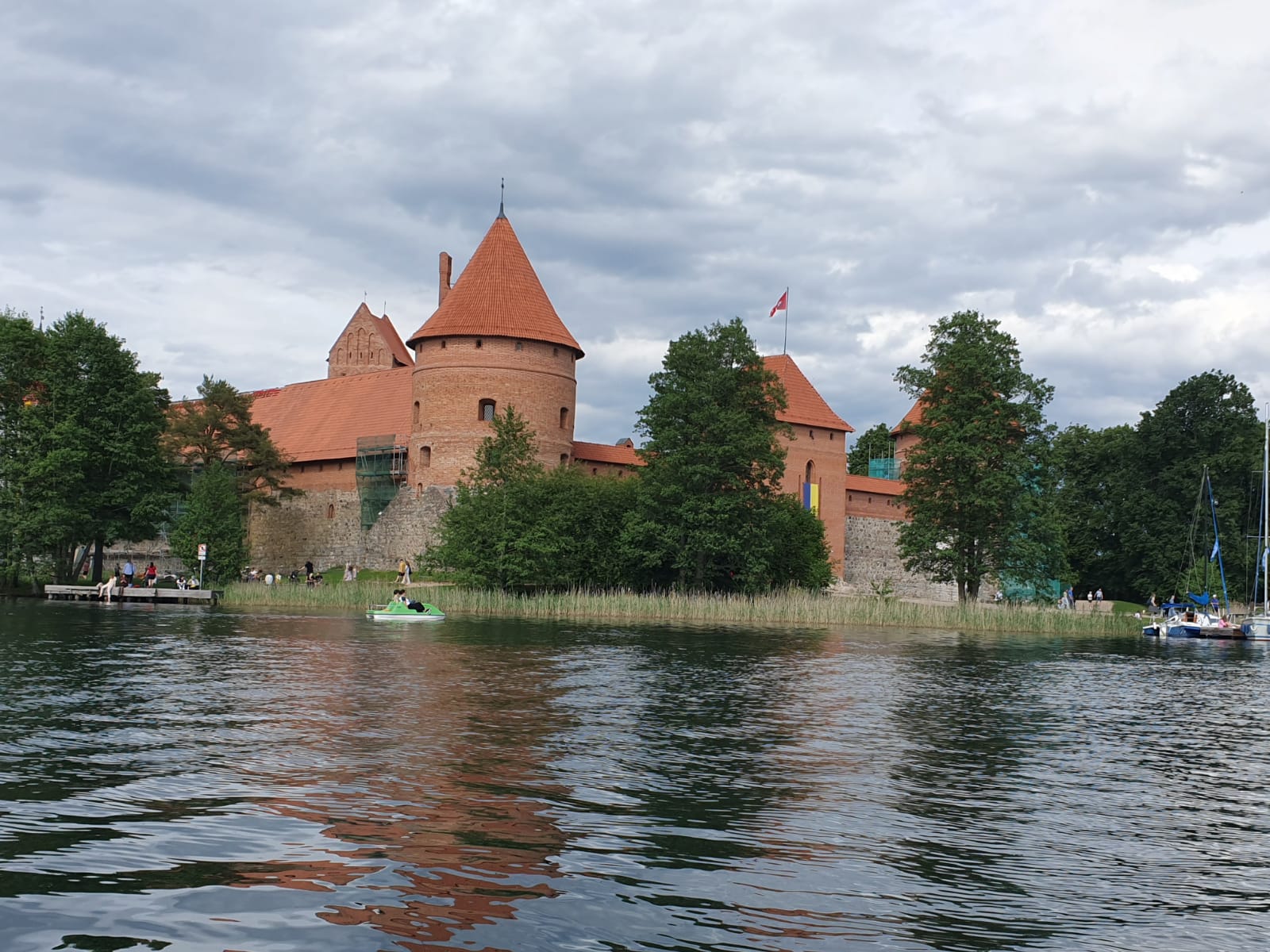 A Trakai várkastély a Vilnius védő erődrendszer része volt | A szerző felvétele