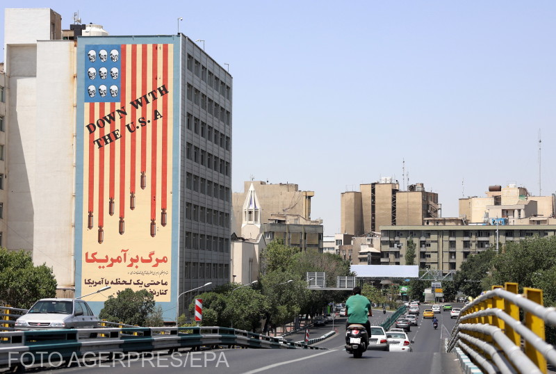 Amerika-ellenes felirat Teheránban: "Le az USA-val" | Fotó: Agerpres