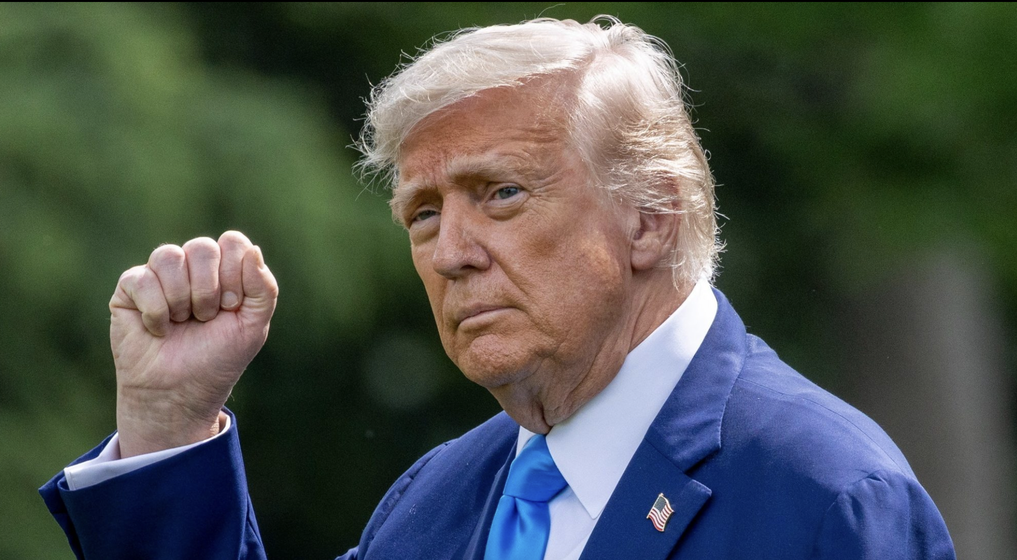 Donald Trump amerikai elnök jelentette be az Izrael és Irán közötti tűzszünet létrejöttét | Fotó: MTI/képernyőmentés