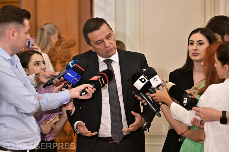 Sorin Grindeanu nyilatkozik. | Fotó: Agerpres