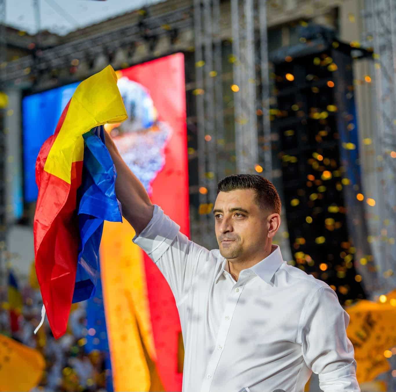 George Simion az AUR elnöke - A párt Marosvásárhelyen tartja országos rendezvényét | Fotó: partidulaur.ro