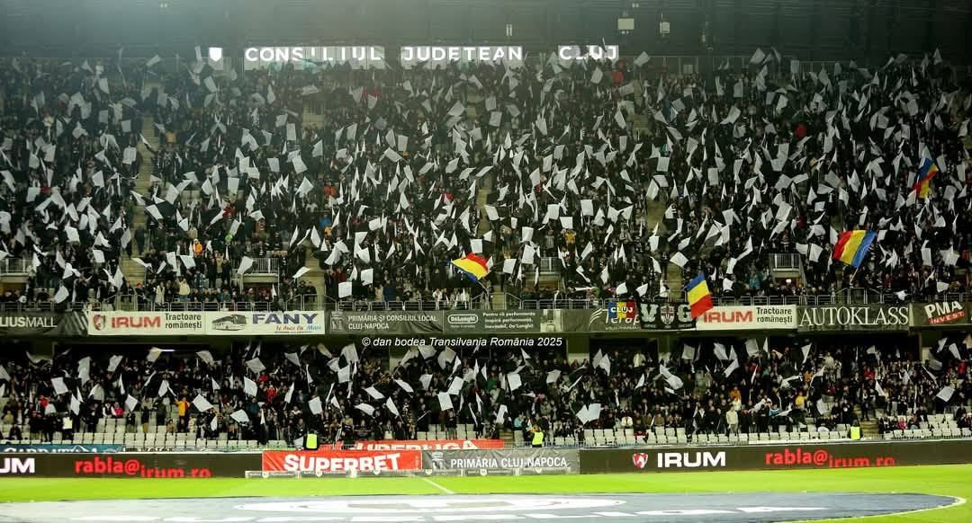 A U szurkolótábora | Fotó: Facebook/U Cluj Fans