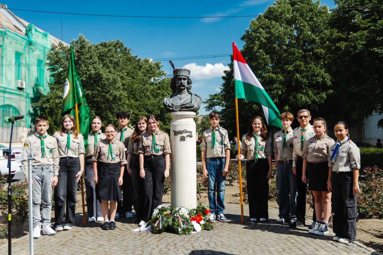 Cserkészek is részt vettek az ünnepségen | A szerző felvétele
