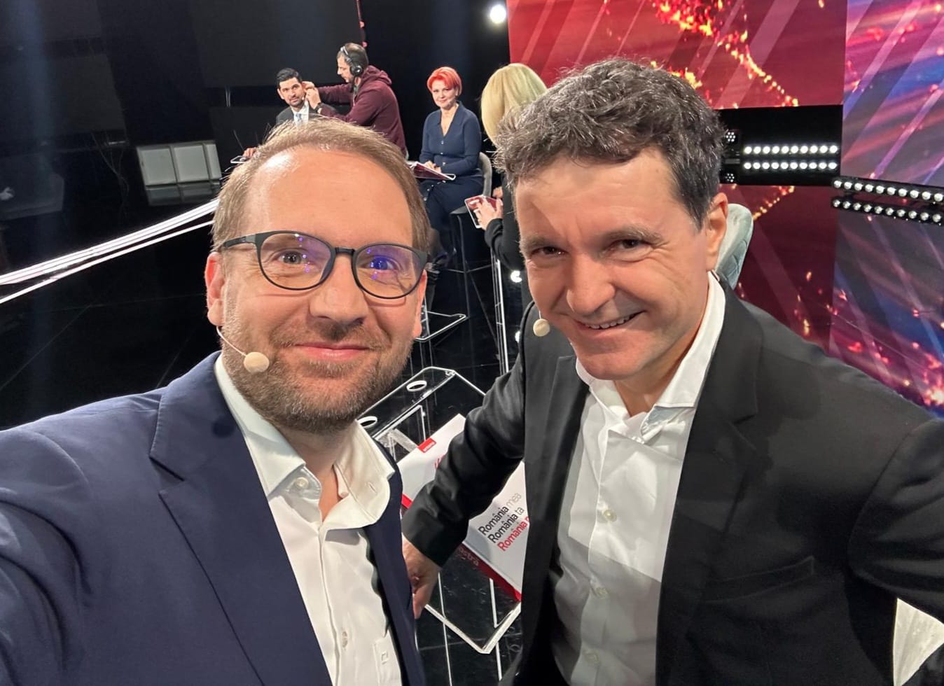 Dominic Fritz (balra) megköszönte a Nicușor Danra (jobbra) leadott szavazatokat | Fotó: Nicușor Dan Facebook-oldala