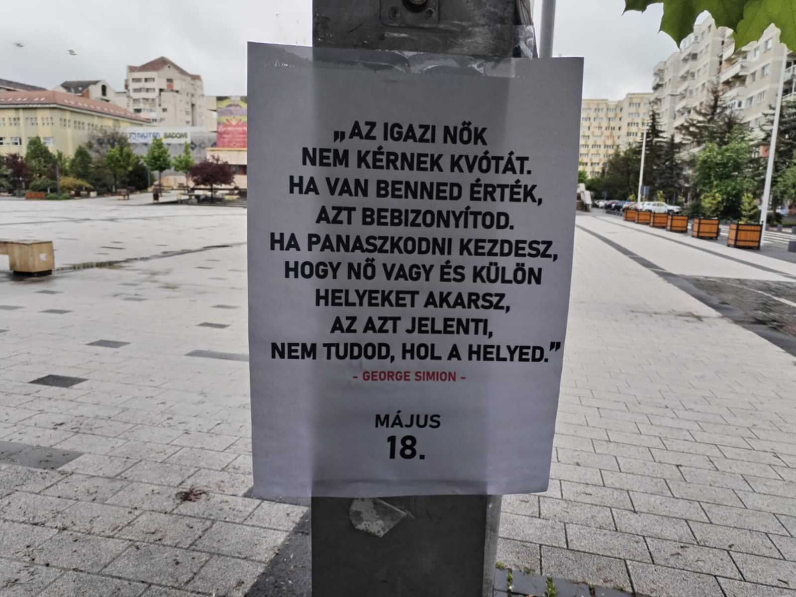 A nőknek is üzentek | A szerző felvétele