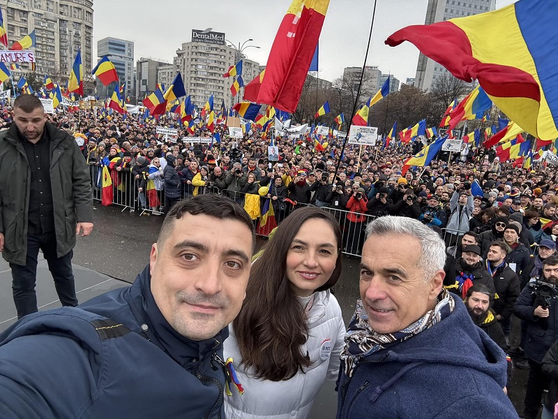 Előretört a szélsőjobboldal | Fotó: George Simion Facebook oldala