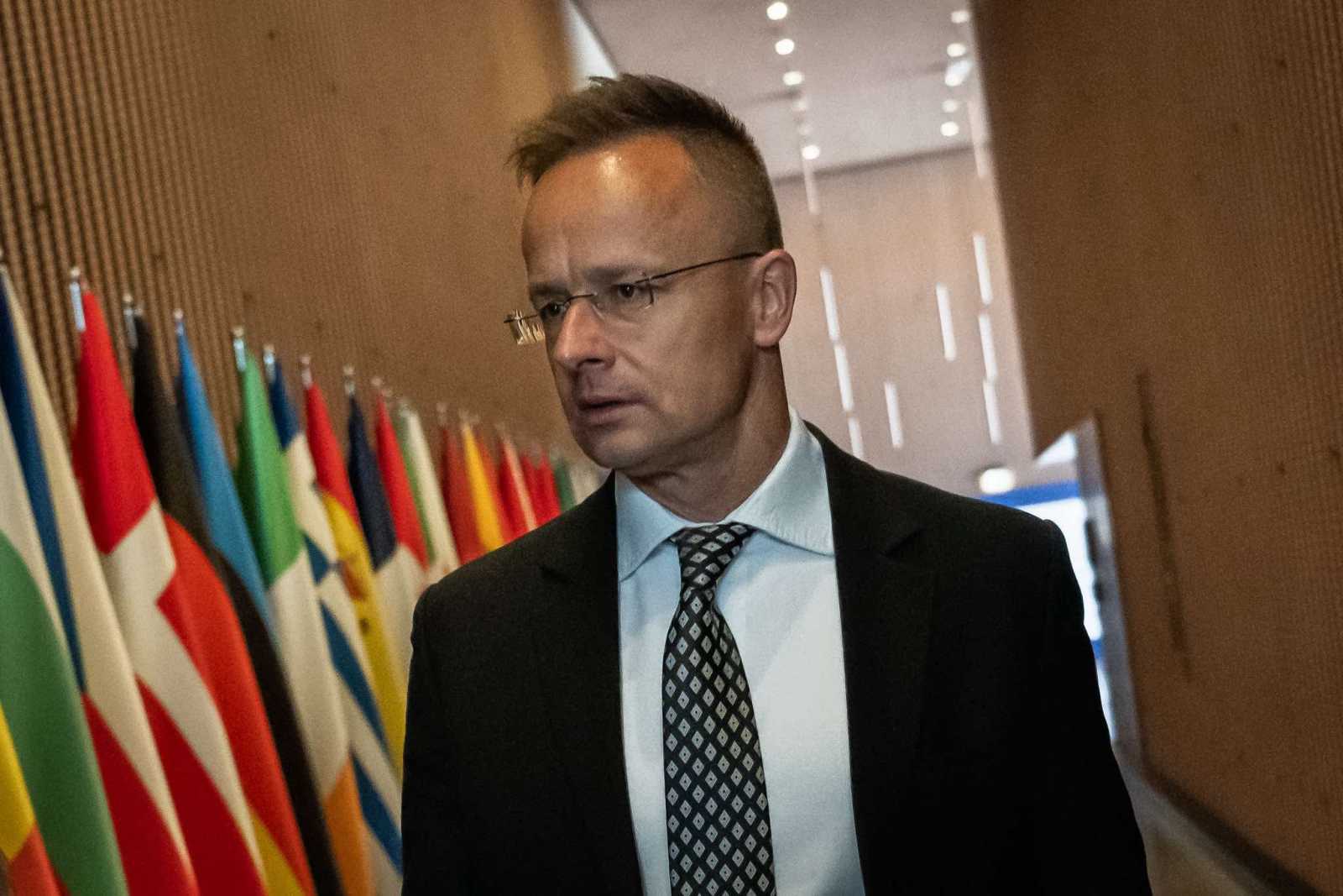 Szijjártó Péter arról számolt be, hogy Ukrajnában a háborúval párhuzamosan egyre erősödő magyarellenes propaganda is zajlik Fotó: Szijjártó Péter Facebook oldala