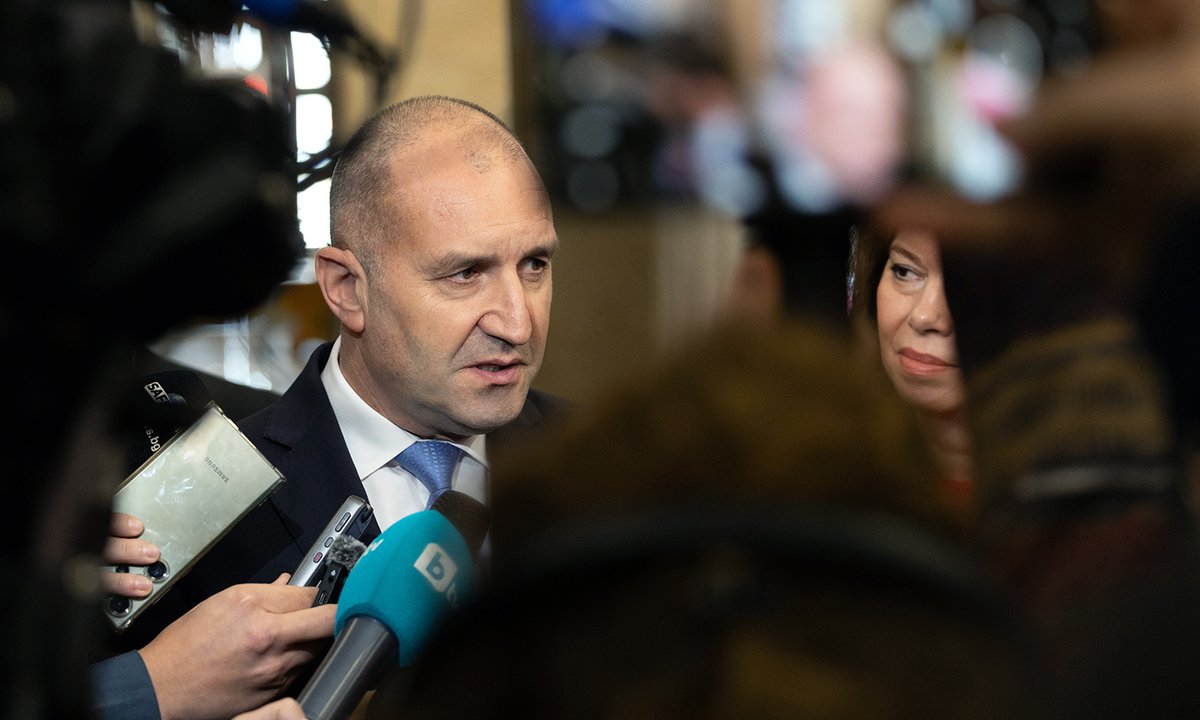 Népszavazást írna ki az euró bevezetéséről Bulgáriában Rumen Radev bolgár elnök | Fotó: Rumen Radev X közösségi oldala