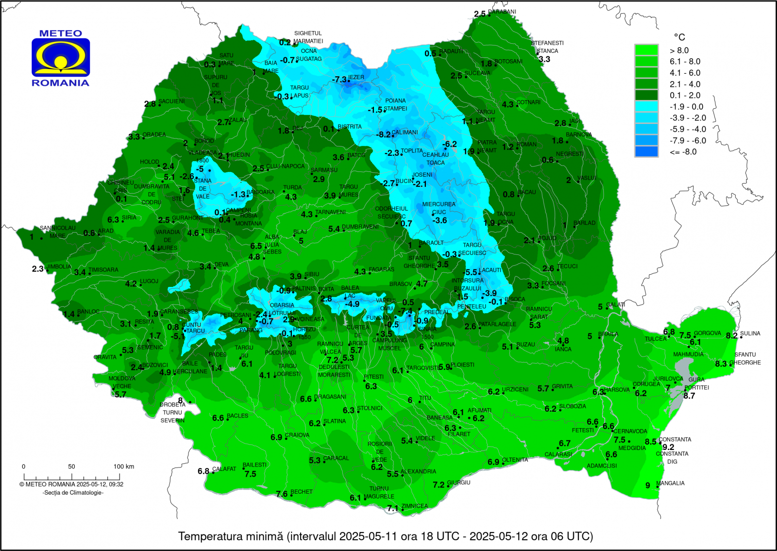 Hideg volt Székelyföldön | Illusztráció: Országos Meteorológiai Szolgálat