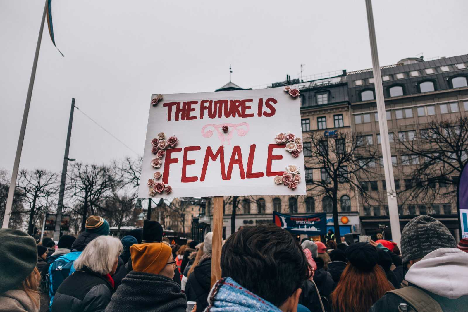 Nőjogi tüntetés Stockholmban 2019 januárjában | Illusztráció: Unsplash