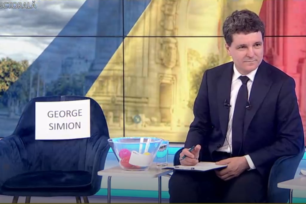 Nicușor Dan ismét magára maradt, George Simionnak fontosabb volt, hogy Rómába utazzon | Fotó: képernyőmentés