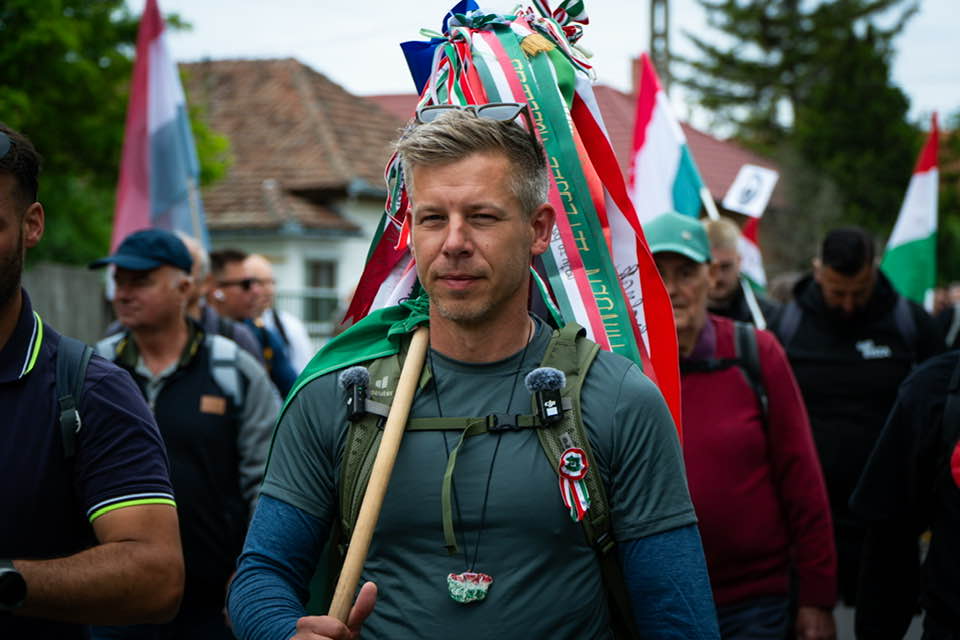 Magyar Péter a Tisza Párt elnöke Nagyváradig gyalogolt | Fotó: Magyar Péter Facebook oldala 