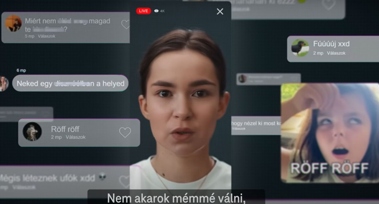 Az AI segítségével szinte bármi kreálható a gyerek arcával, s csúfolhatják a valamikor viccesnek szánt képek miatt. | Fotó: képernyőmentés a Telekom kampányvideójából