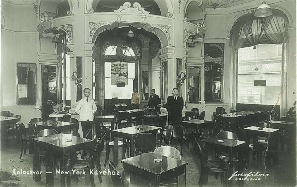 A kolozsvári New York Szálloda kávézója egykoron. Fotó: Wikipédia