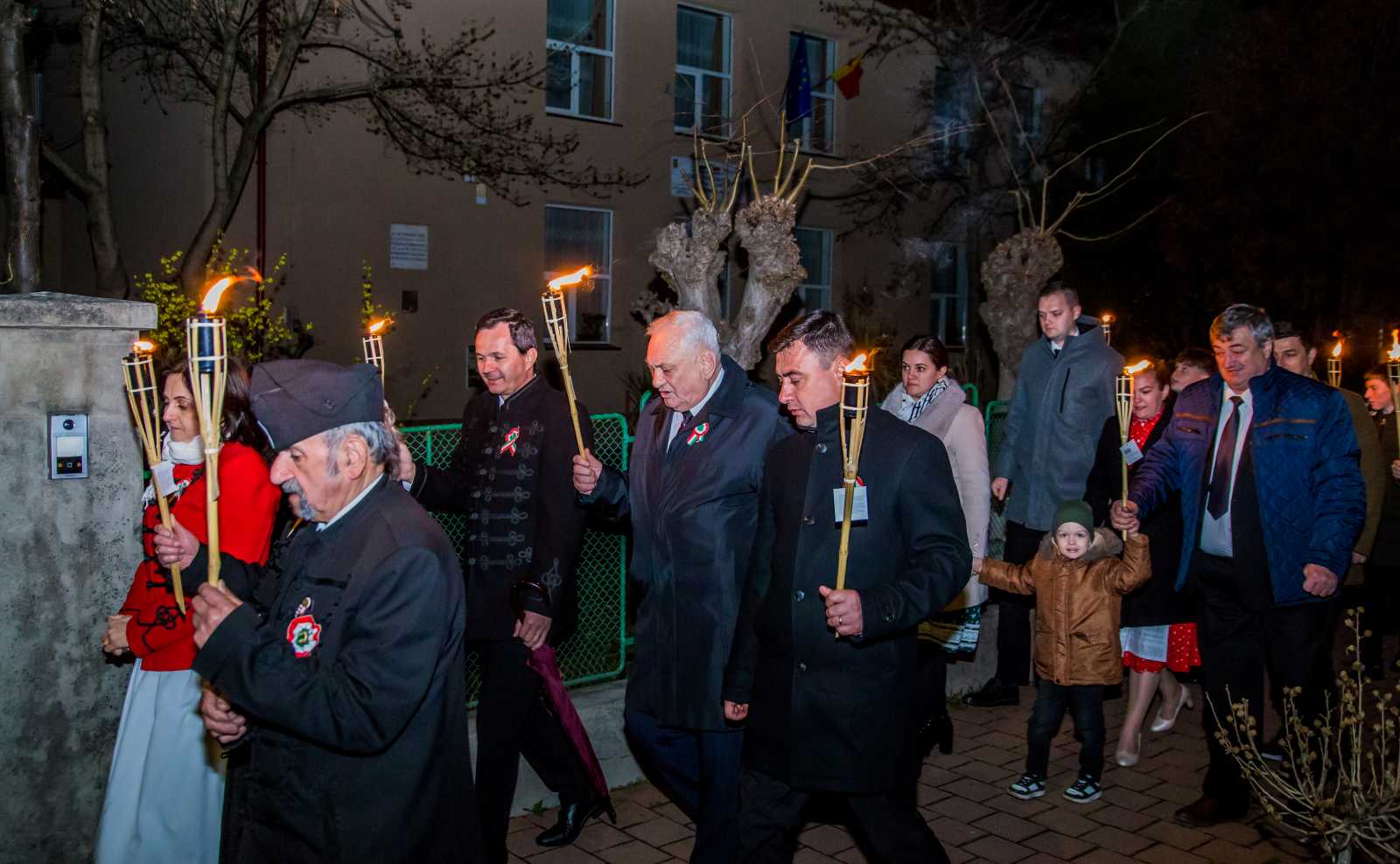 Volt fáklyás felvonulás is | A szerző felvétele