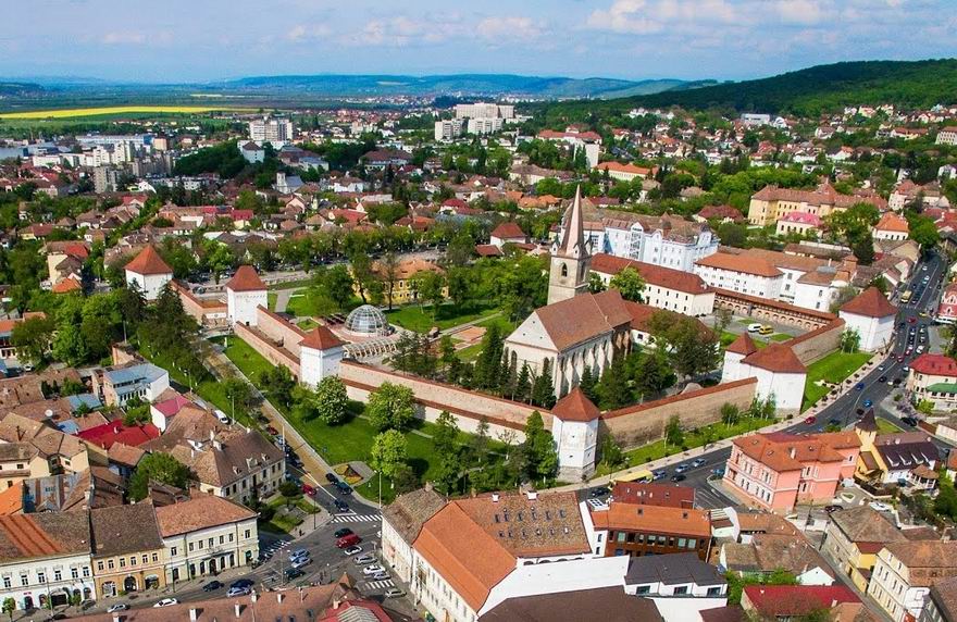 A marosvásárhelyi vár madártávlatból |Fotó: utazas.org