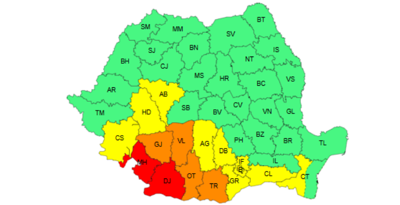 Újabb riasztásokat adtak ki | Fotó: képernyőmentés/ANM