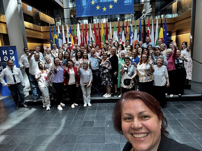 Vicsek Annamária: „Minden ilyen út megerősít: összetartó közösségünk hangja Európában is számít.” l Fotó: Facebook