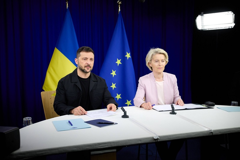  Amíg Ukrajnában folytatódik a vérontás, Európa fenntartja a diplomáciai és a gazdasági nyomást Oroszországra | Fotó: Volodimir Zelenszkij Facebook oldala