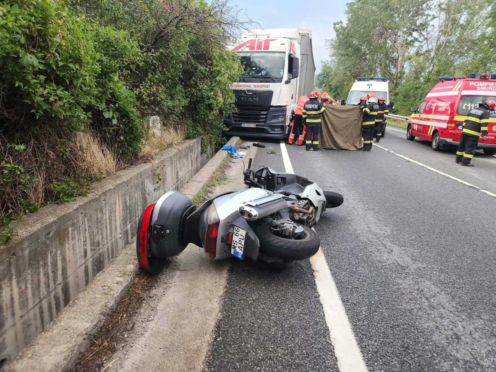 Halálos baleset Orșovánál: meghalt egy Maros megyei motoros | Fotó: Mehedinți Megyei Katasztrófavédelmi Felügyelőség