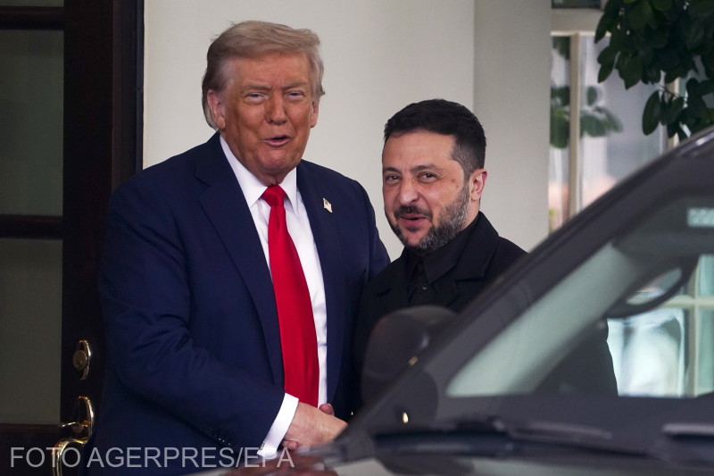 Trump és Zelenszkij találkozója jó hangulatban kezdődött | Fotó: Agerpres/EPA