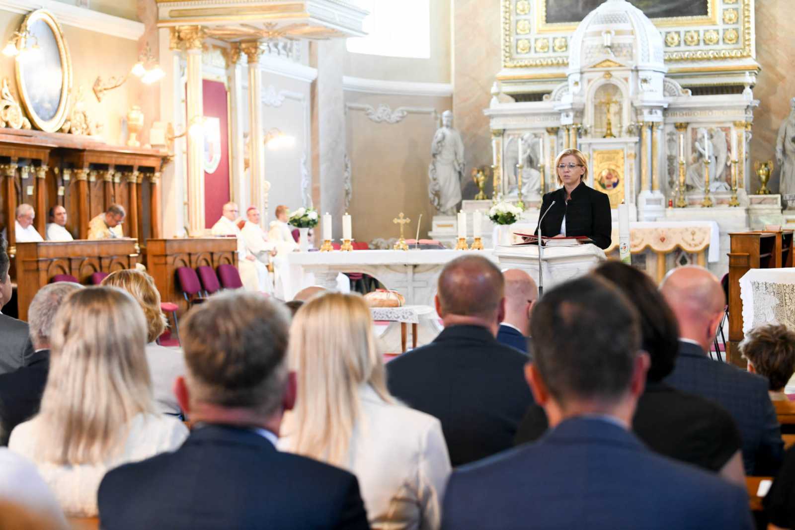 Bajusz Veronika emlékeztetett: a világban élő magyarság ünnepe ez | Fotó: Czinzel László