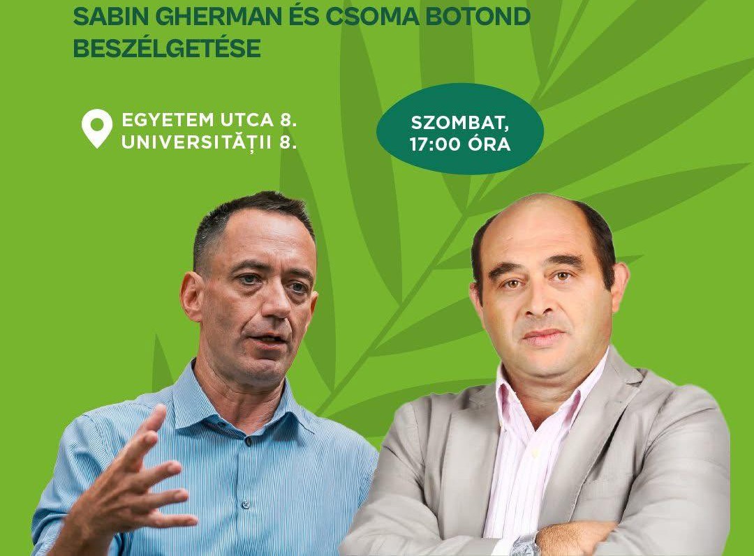 Csoma Botond és Sabin Gherman 17 órától beszélgetnek