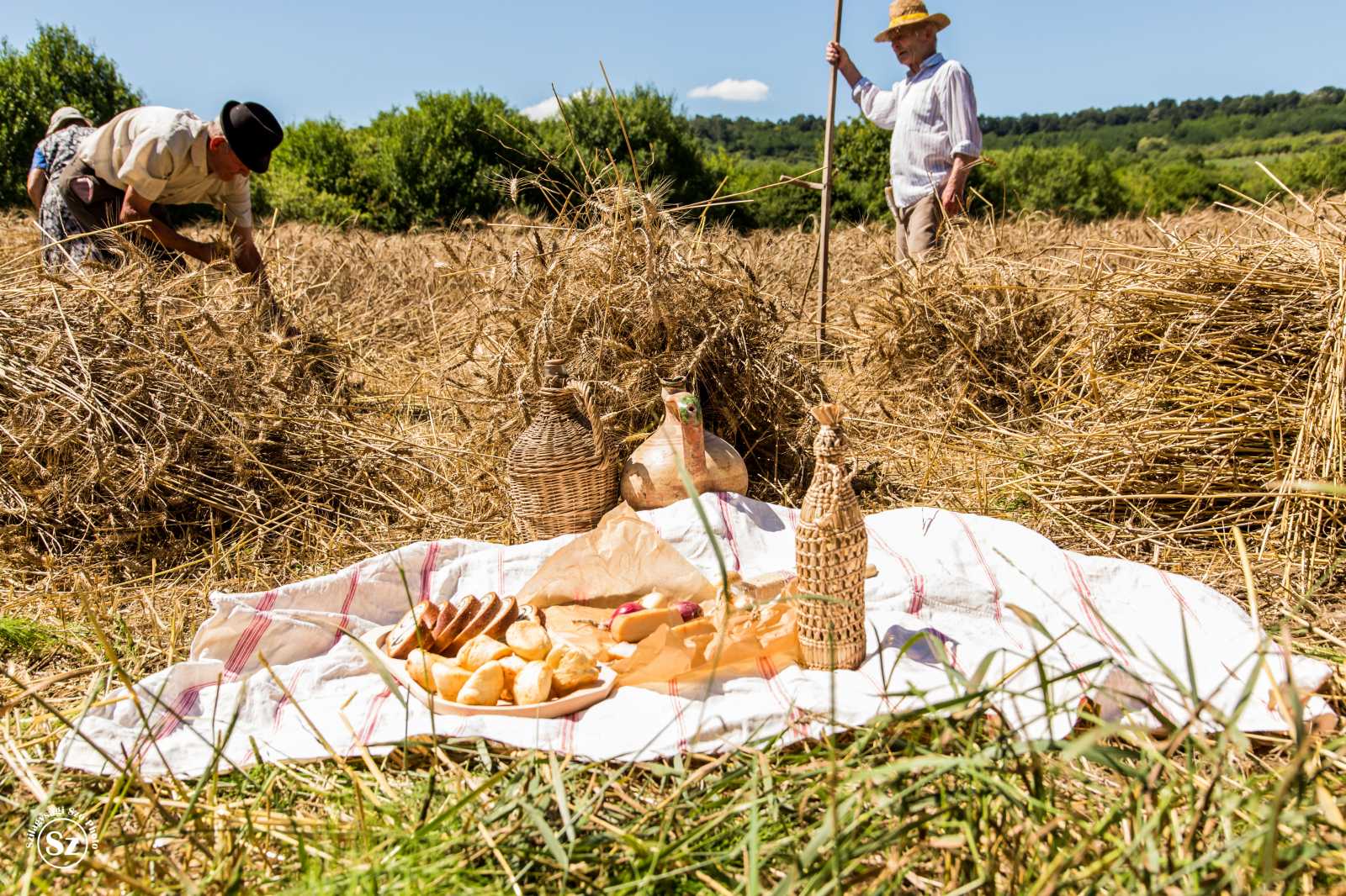 Reggelire szalonnát, zöldhagymát ettek, délben szalonnasütés volt | Fotó: Szilágysági szó photo