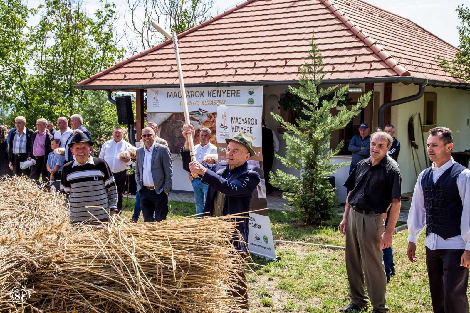 Megtudhattuk, hogy csépeltek régen | Fotó: Kulcsár Mária