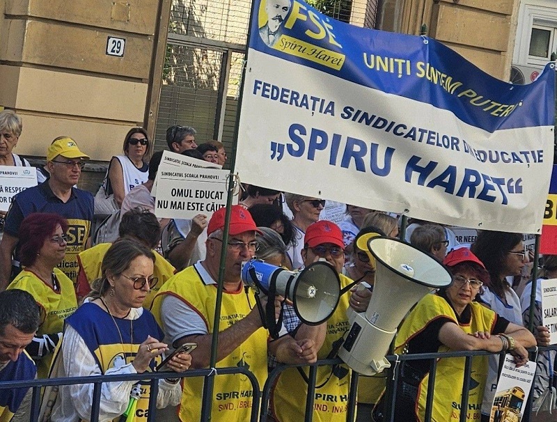 Kitartanak | Fotó: Spiru Haret Szakszervezeti Szövetség Facebook oldala