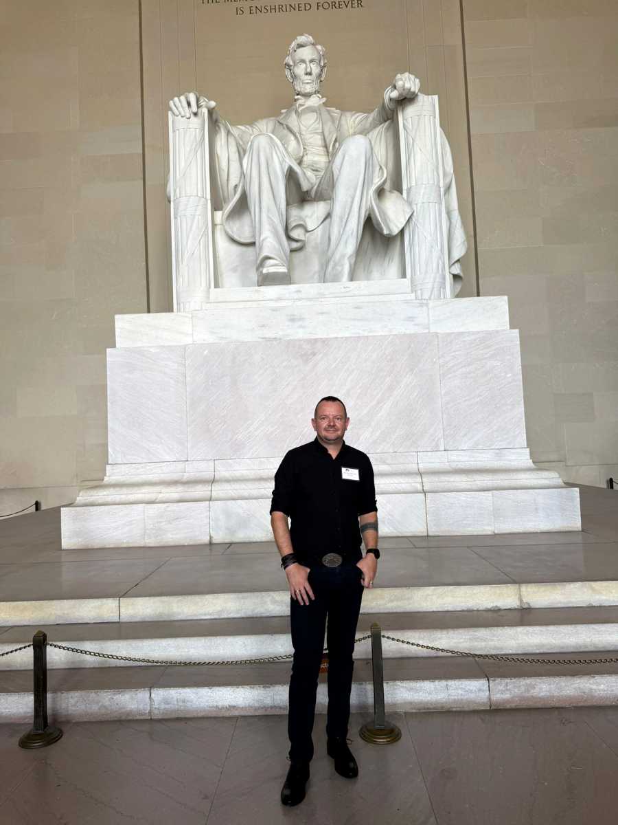 Abraham Lincoln szobra előtt | Fotók: Szilveszter Szabolcs