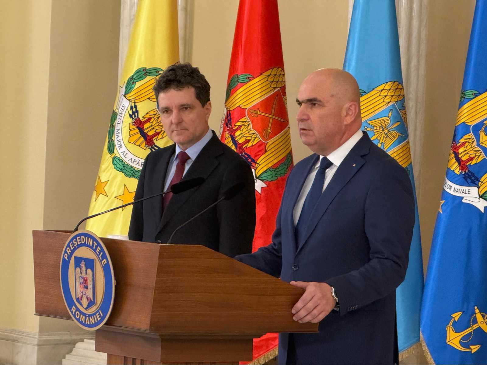 Múlt pénteki sajtótájékoztatóján Ilie Bolojan miniszterelnök azt mondta, hogy a következő héten a koalíció bejelenti a deficitcsökkentő intézkedéscsomagot Fotó: Dragos Anastasiu Facebook oldala