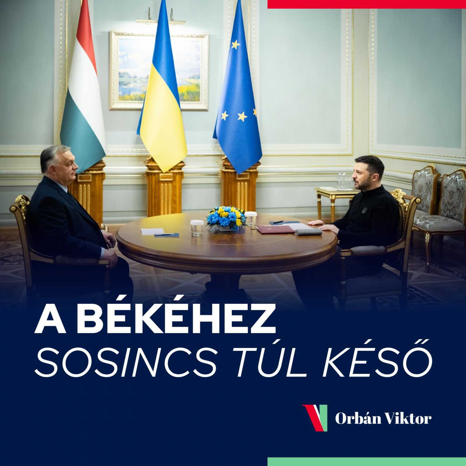 Orbán Viktor ma egy éve járt Kijevben Fotó: Orbán Viktor Facebook oldala