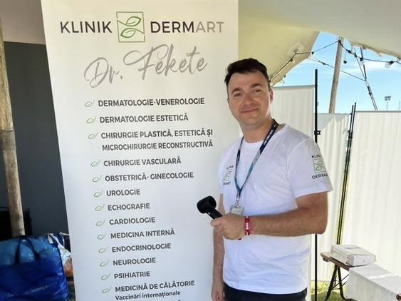 Dr. Fekete László bőrgyógyász, a marosvásárhelyi Dermart klinika társtulajdonosa | Fotó: Dermart Klinika Facebook oldala