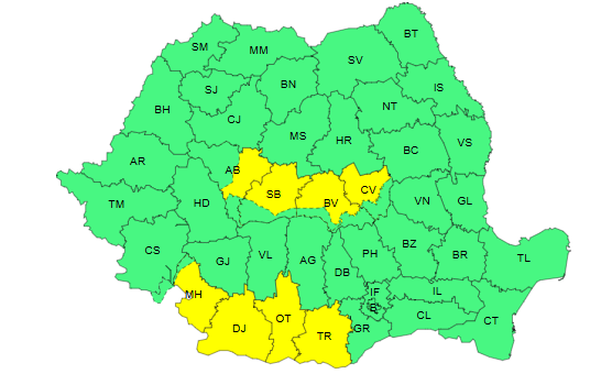 Erős szélre lehet számítani.| Fotó: ANM/képernyőmenés