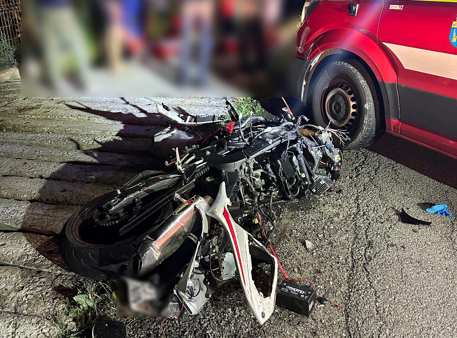 Hiába próbálkoztak a motoros újraélesztésével, már nem tudtak segíteni rajta | Fotó: ISU Cluj
