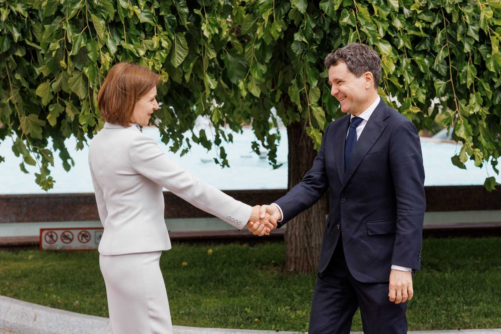 Maia Sandu moldovai és Nicusor Dan román államfő. Megértik egymást Fotó: Maia Sandu Facebook oldala 