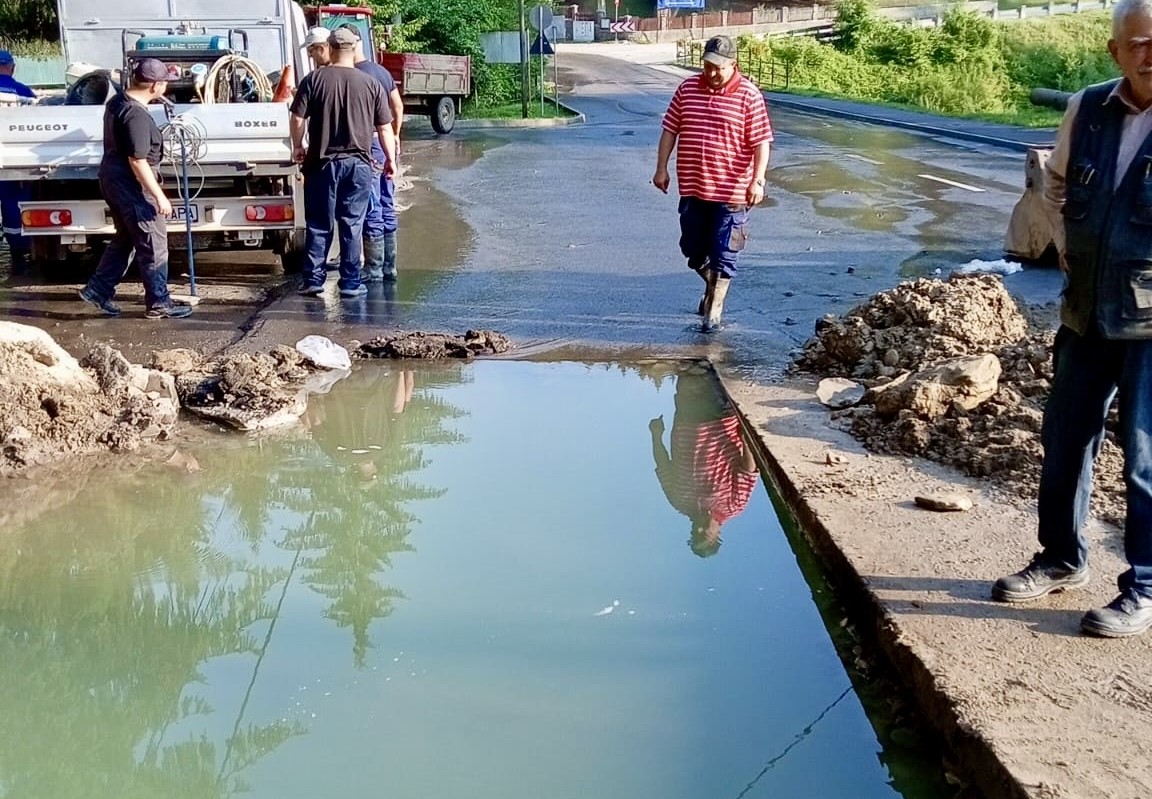 Kisebb tavat eredményezett a csőtörés | A szerző felvétele