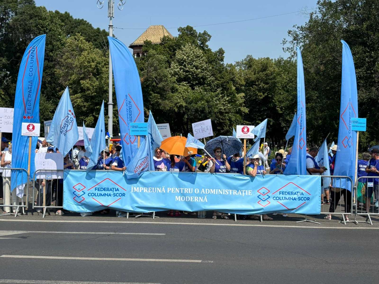 A szakszervezet szerint a bejelentett intézkedések teljesen romba döntenék az egyébként is az összeomlás szélén álló községi önkormányzatokat. | Fotó forrása: a Columna-Scor szakszervezeti szövetség Facebook-oldala