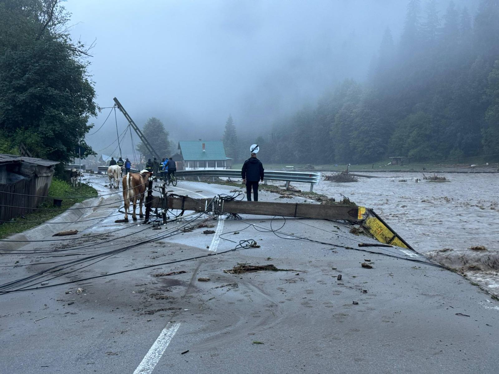 Hétfő reggeli képek a Suceava megyei Lungeni-ről. | Fotók forrása: Meteoplus/Facebook 