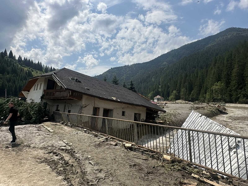 Hatalmas károkat okozott az árvíz | Fotó: Suceava Megyei Prefektúra