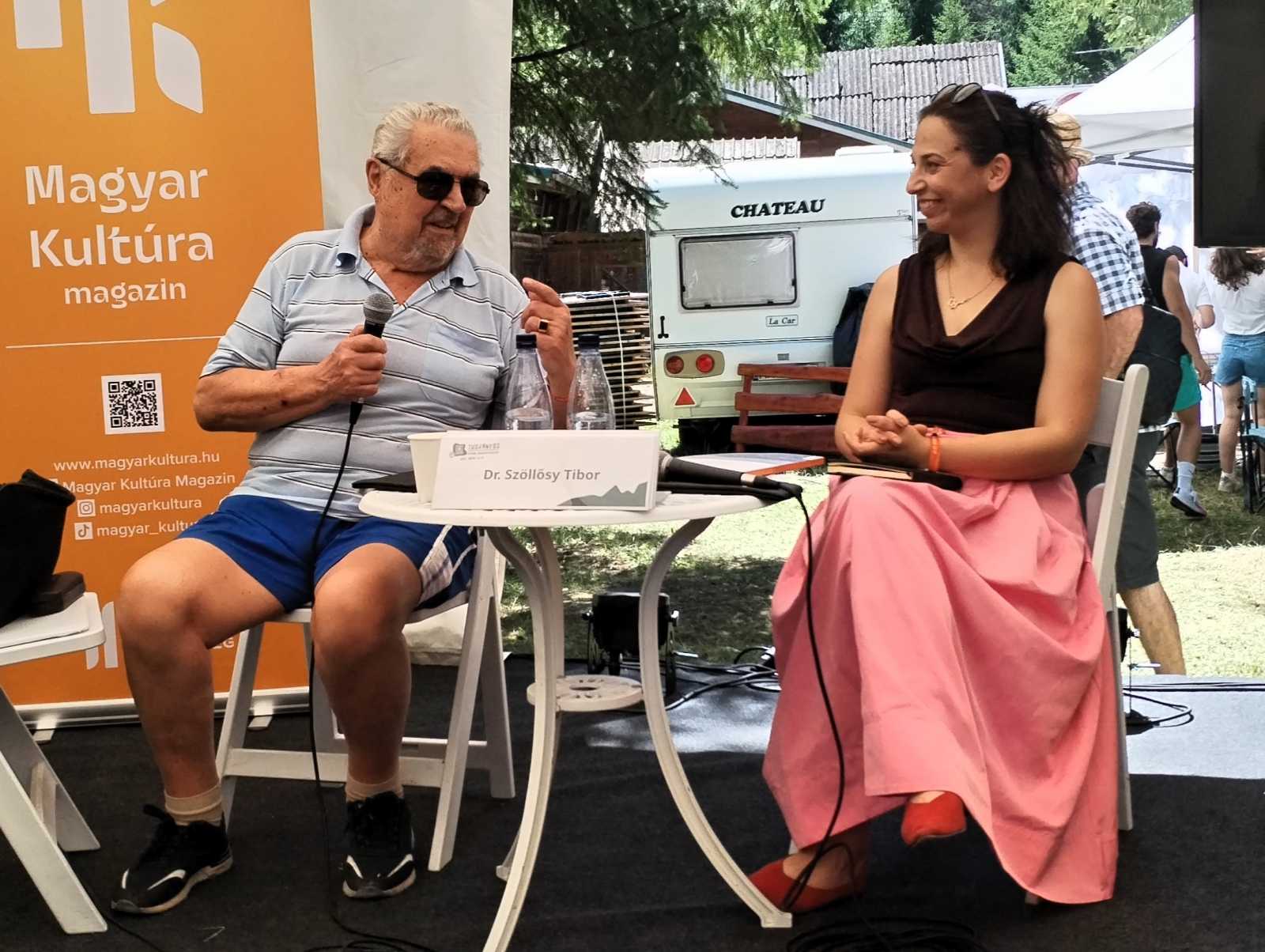 Dr. Szöllősy Tibor és Bonczidai Éva Tusványoson | A szerző felvétele